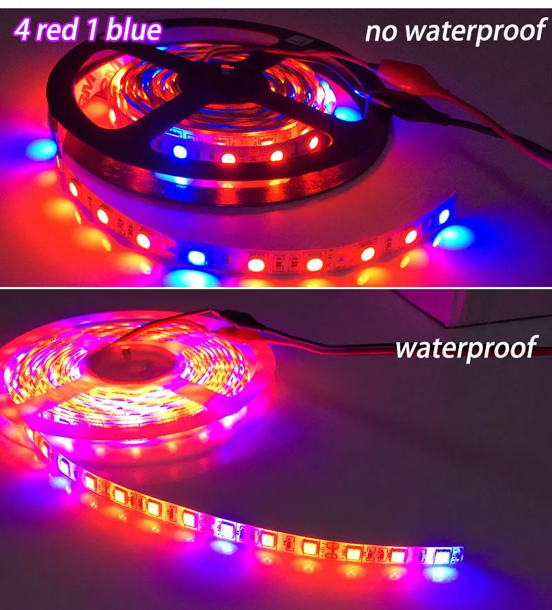 Qvvcev 2M 3M 5M Водонепроницаемая светодиодная лампа для выращивания растений Свет