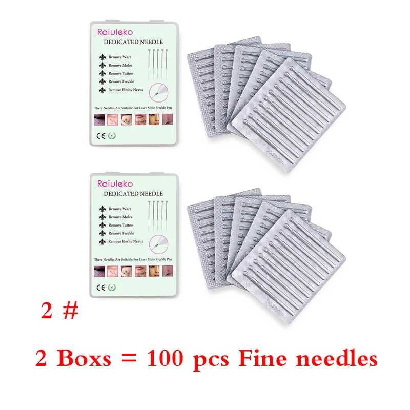 100 pcs Уход за лицом плазменная ручка удаляет черные пятна Татуировка лица веснушки удаляет следы кожи перезаряжаемый лазерный инструмент для красоты - Цвет: 100 pcs