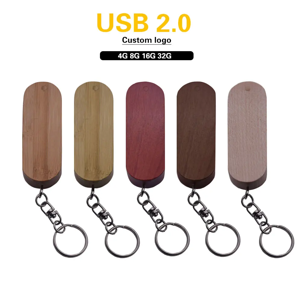 30 шт./лот бамбуковый Usb флеш-накопитель 2 0 Флешка высокоскоростная карта памяти