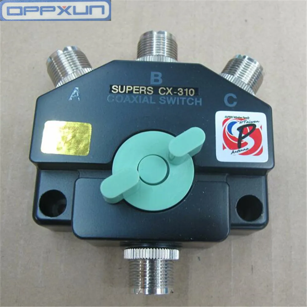 

OPPXUN Duty Wideband Coax Switch CX-310 3 port Antenna Repeater S0239 manual aerial Short-wave Base Ham radio CB Two way radio