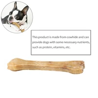 2022021 leather cowhide bone chews snack food treats bones for dogs molar teeth clean stick food dogs toys training pet supplies