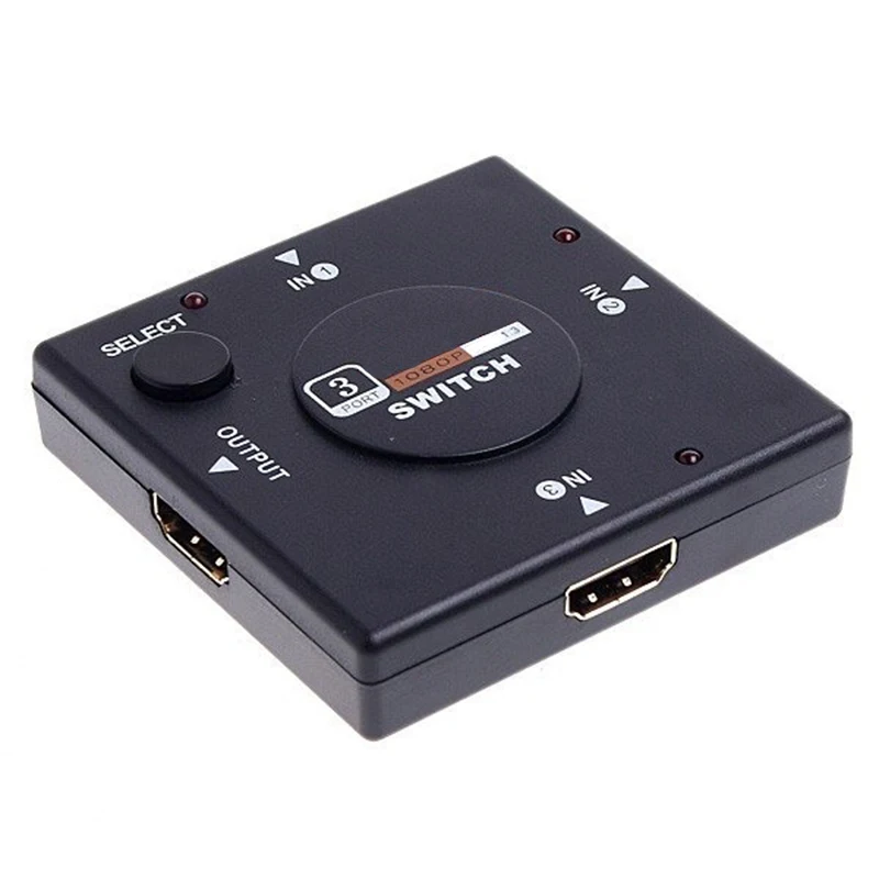 Full HD 1080P Mini 3 Порты и разъёмы совместимому с HDMI v1.3 переключатель разделитель Vedio