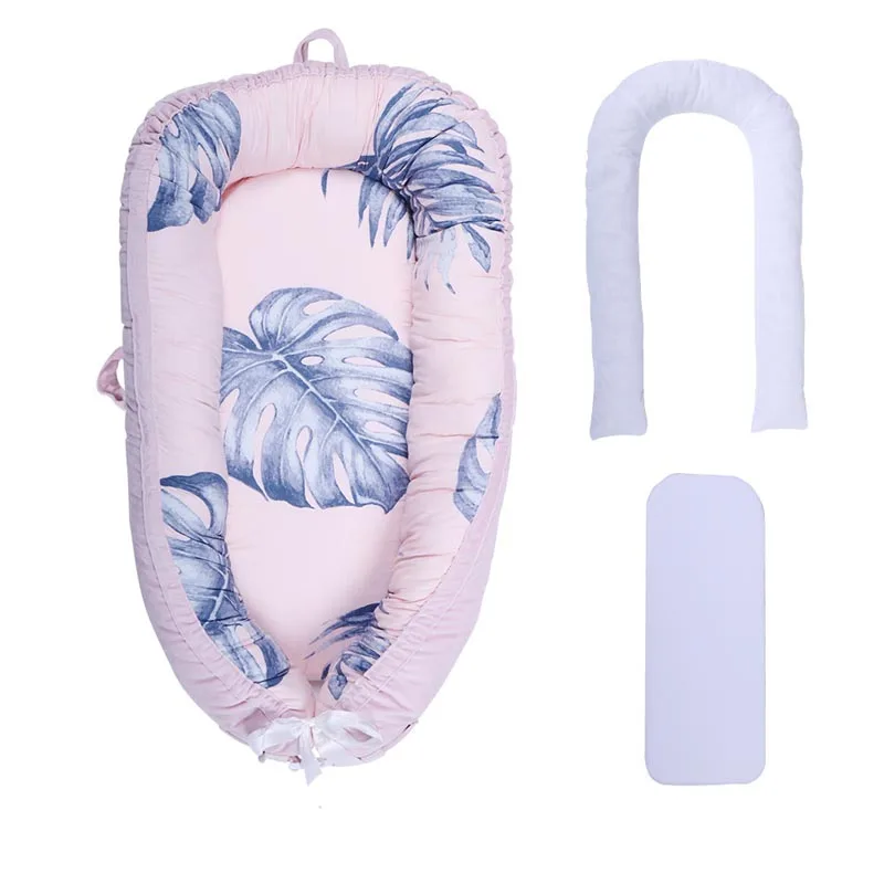 Портативная овальная детская кроватка съемная для новорожденных из хлопка сна |