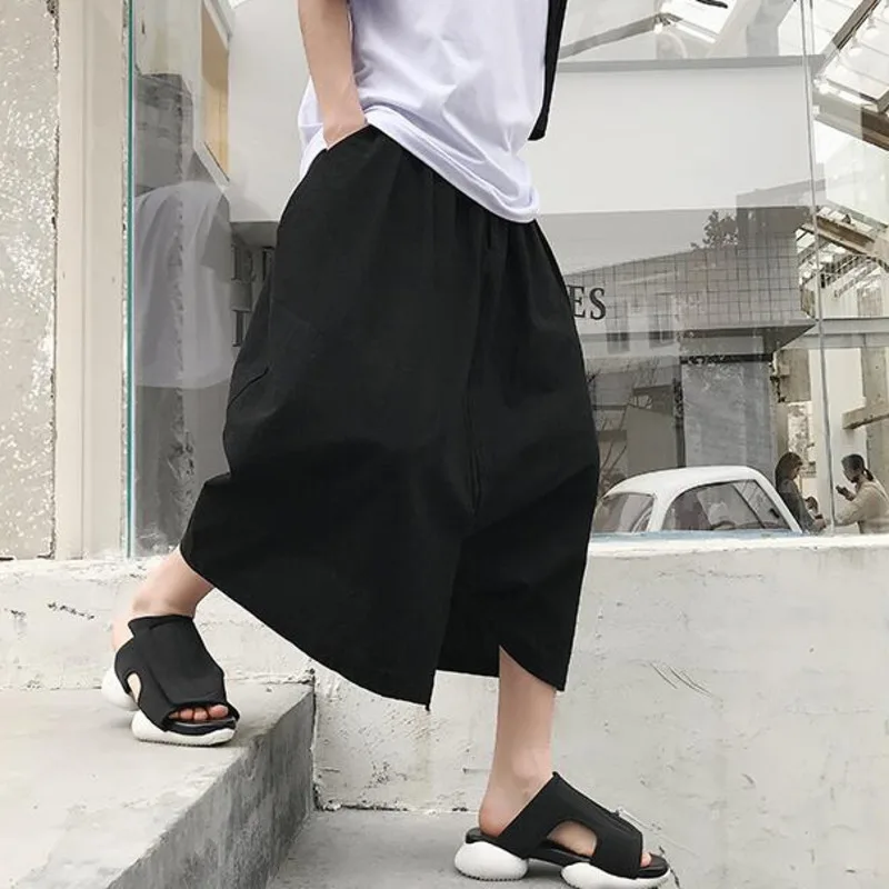 Мужские брюки с заниженным шаговым швом в китайском стиле летние штаны Модные