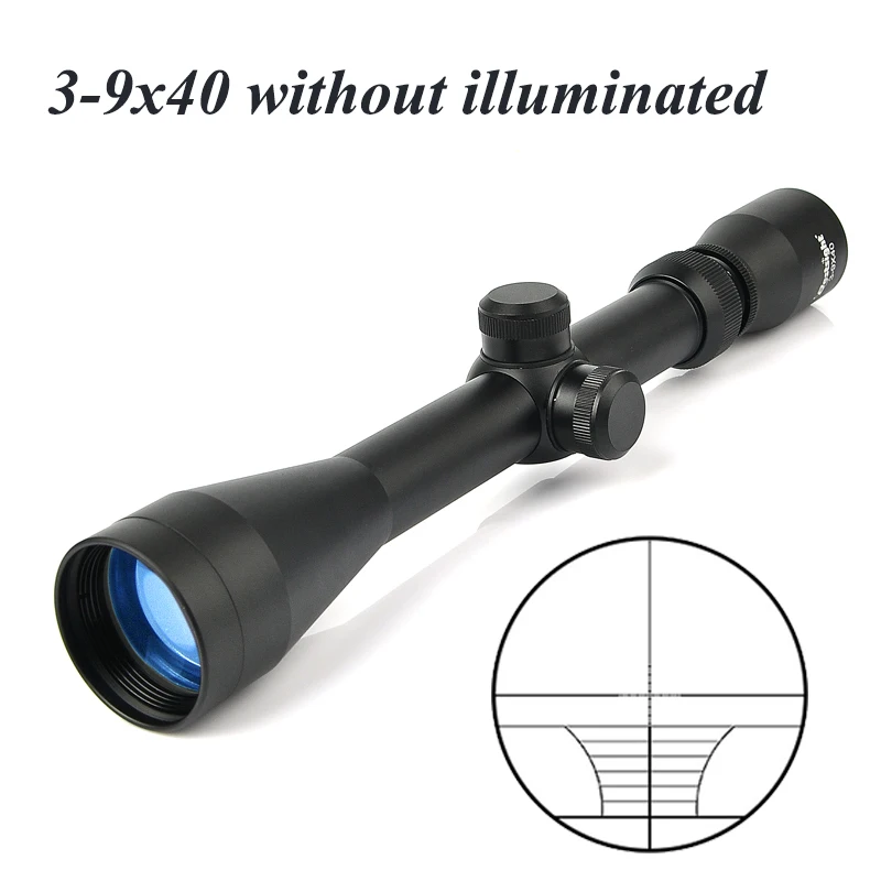 3-9X40 прицел тактический прицел охотничьи прицелы Luneta Para винтовка охотничья страйкбольная пневматическая ружья прицел