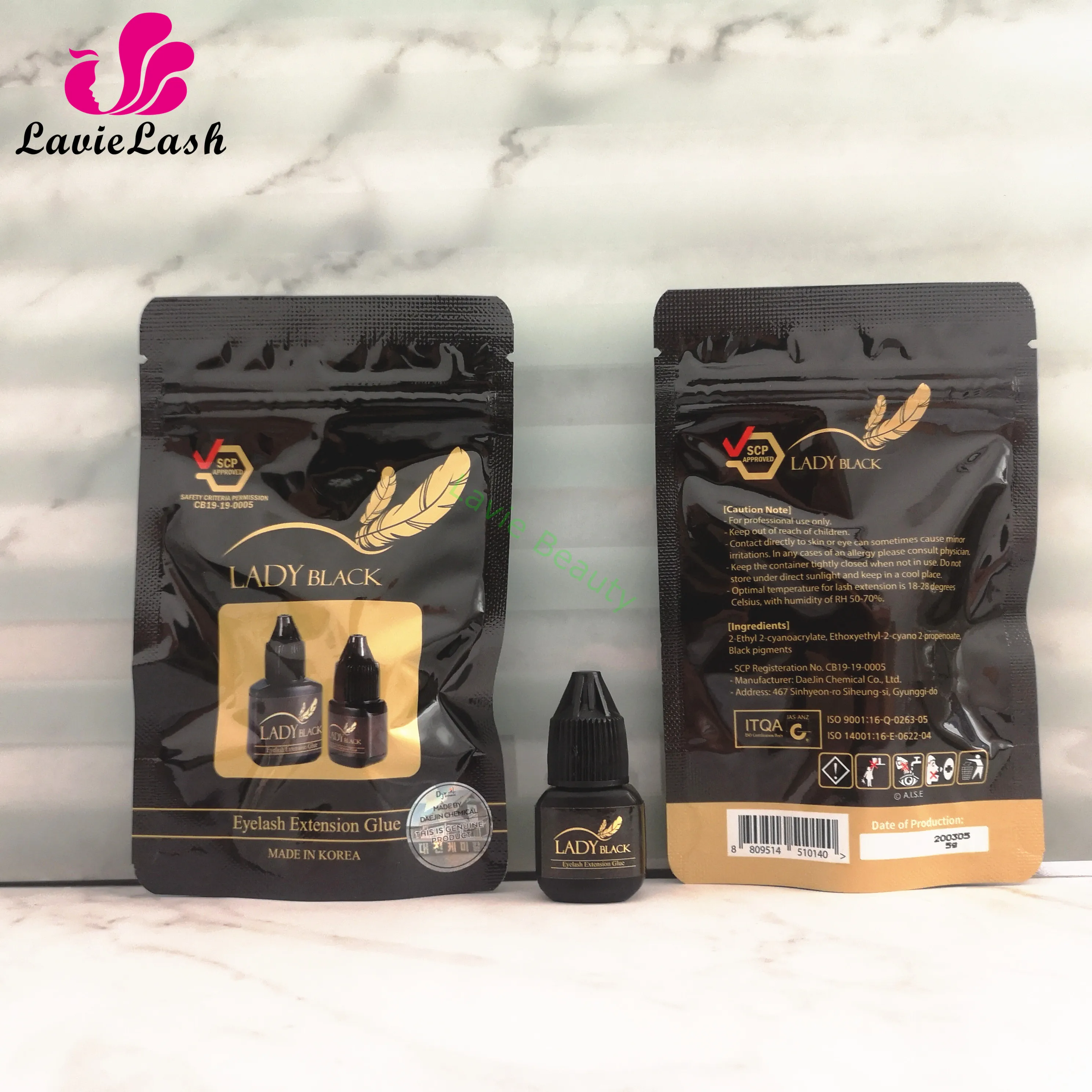 Ресницы для наращивания black Lady 5 шт. оригинальные корейские ресницы с низким