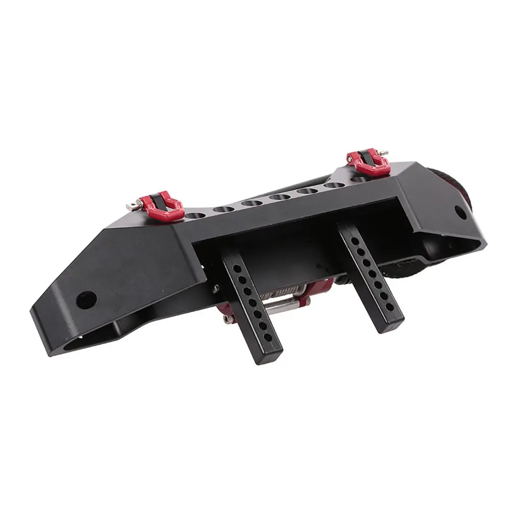 

Rc Climbing Car For Trx-4 Scx10 Metal Bumper 2 Led Remote Control Receiver Capstan Update Accessories