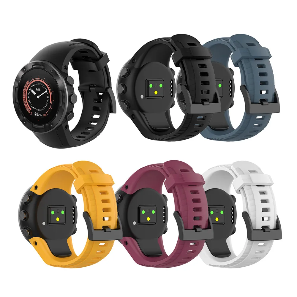

Silicone Wristband Watch Strap Band Bracelet for Suunto 5 Fitness Watch Out F5Y6 1M Watch Charger with USB Cable Quick Charging