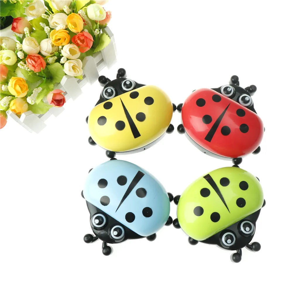 

Ladybug Soap Box Cartoon Travel Soap Dish Organizer Kids Bathroom Soap Holder