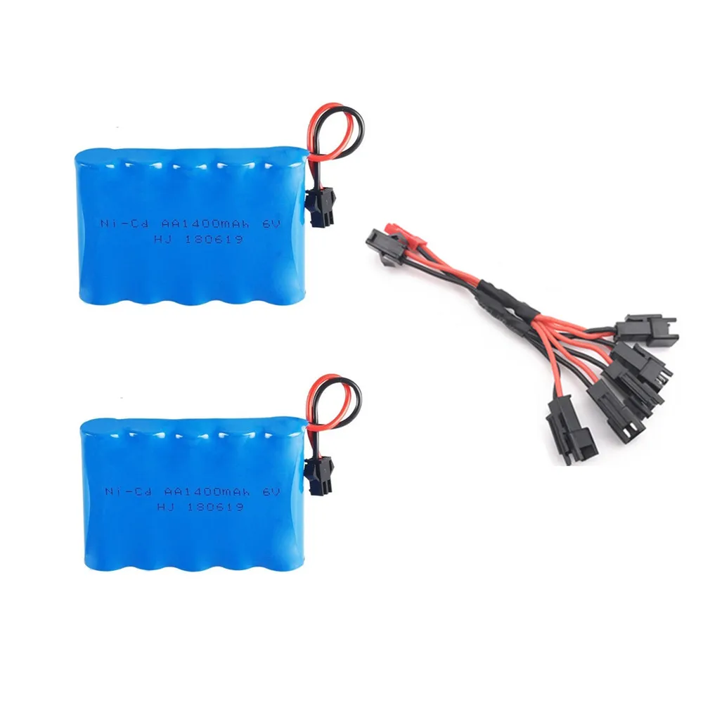 6 v 1400mah NICD батарея и зарядное устройство набор для Rc игрушки автомобили танки