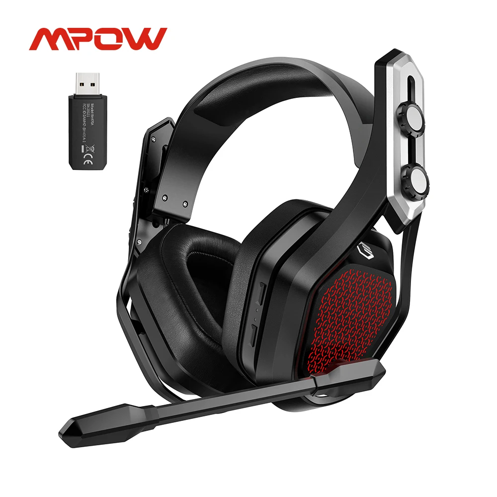 Беспроводная игровая гарнитура Mpow Iron Pro с разъемом USB/3 5 мм наушники