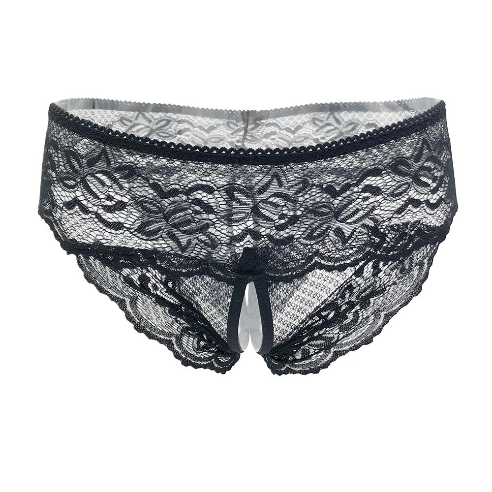 Женское сексуальное нижнее белье Эротические трусики с открытой промежностью
