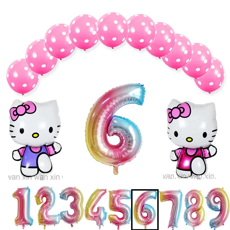 13pc set kt0708 princess Rapunzel birthday balloons include 10pcs latex globos 1pc unmber 2pc rapunzel foil balloons for princess party balloons - Цвет: 13pc set kt0708