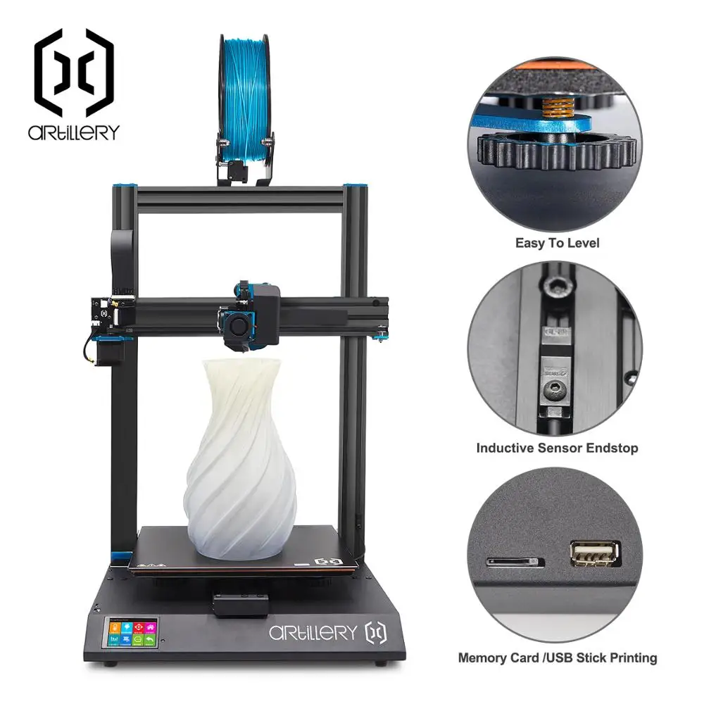 Артиллерия Sidewinder X1 3D принтеры SW Настольный уровень Imprimante Pro 300*300*400 мм Размеры