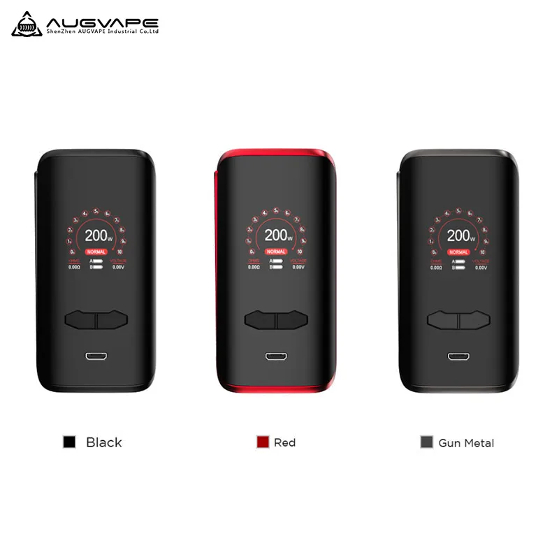Электронная сигарета Augvape VX200 200 Вт TC бокс мод Vape коробка с двойным аккумулятором