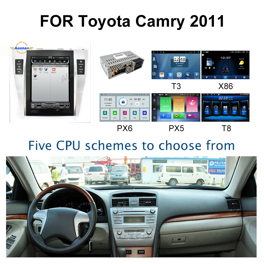 Двойной Din 2 DIN Android 9 0 автомобильное радио для TOYOTA Camry 2011 Авто Стерео Авторадио