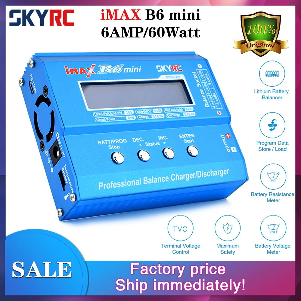 

Hot SKYRC iMAX B6 Mini Balance Charger/Discharger SK-100084 for RC Drone FPV Racing Multi Rotor Battery