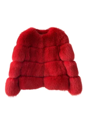 

Pop brand imported fox fur grass coat female short section winter Pop Short paragraph fox fur coat