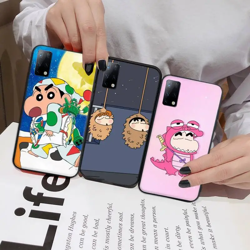 

Cartoon Crayons Shin cute Chan Phone Case for Huawei Y7 Y9 Y6 Y5 Y8 Y8S Y8P nove 3 4 5 6 7 pro 2018 2019 5g se Fundas cover