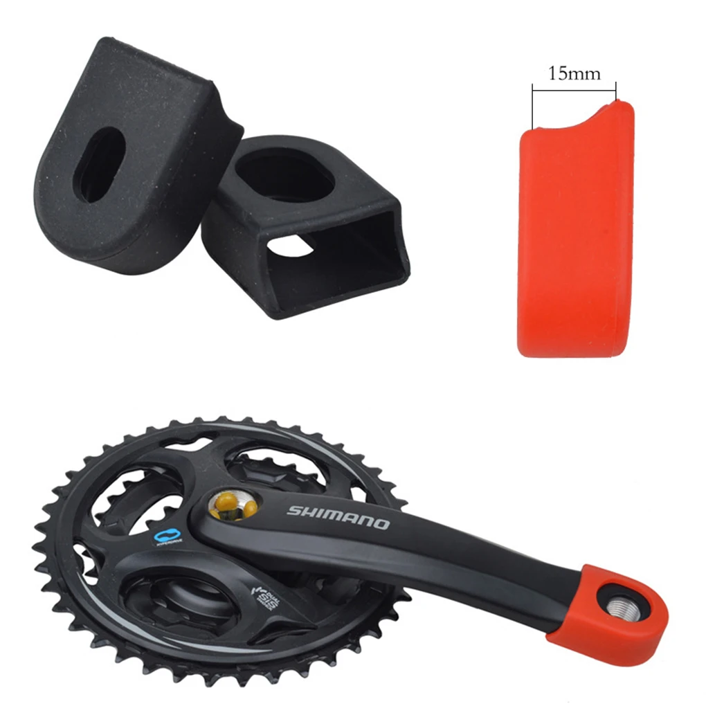 

2 PCS Bike Crank Cover Protector Silica Gel BIcycle Race Crank Boot Protectors Crankset Protective Case