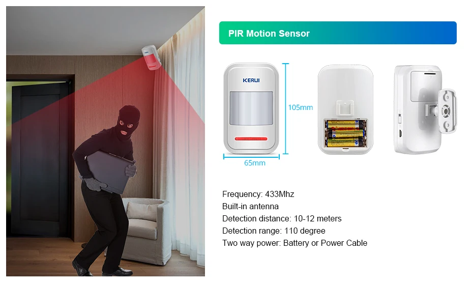 Kerui W20 Wifi Gsm домашняя сигнализация Беспроводная охранная сигнализация Умный дом ISO Android приложение управление