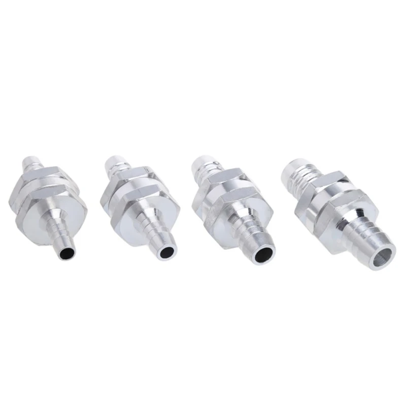 

1 Pc Aluminium Alloy Fuel Check Valve One-Way 6/8/10/12mm Fuel Non Return Nozzle Fuel Line Check Connector Auto Carburettor Part