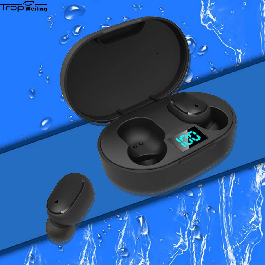 Наушники с Bluetooth и ЖК дисплеем Trop Tws наушники 5 0 беспроводные микрофоном зарядным