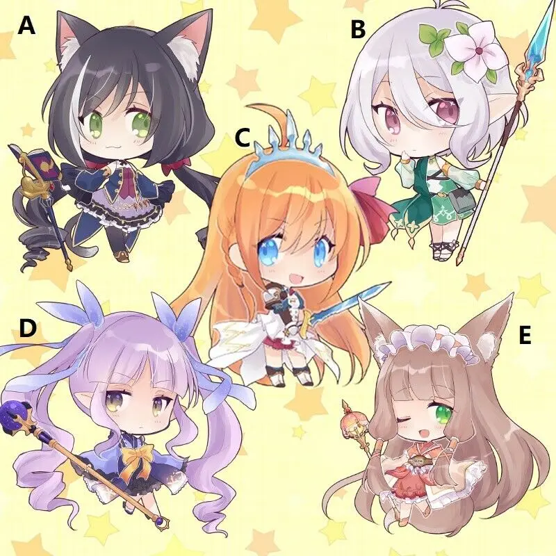 

Princess Connect! Re:Dive Kokoro Eustiana Kiruya Yui Anime Keychain Strap Cute