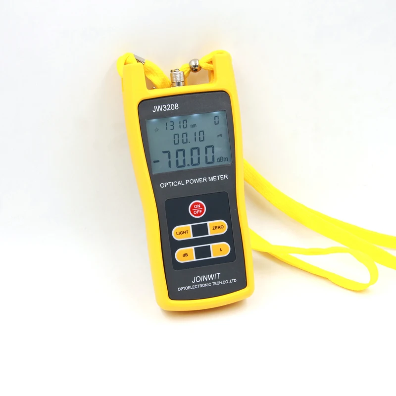 

Free Delivery by Fedex JW3208C Joinwit -50~+26dBm Handheld Optical Power Meter Fiber Optic Tester SC FC ST Connector