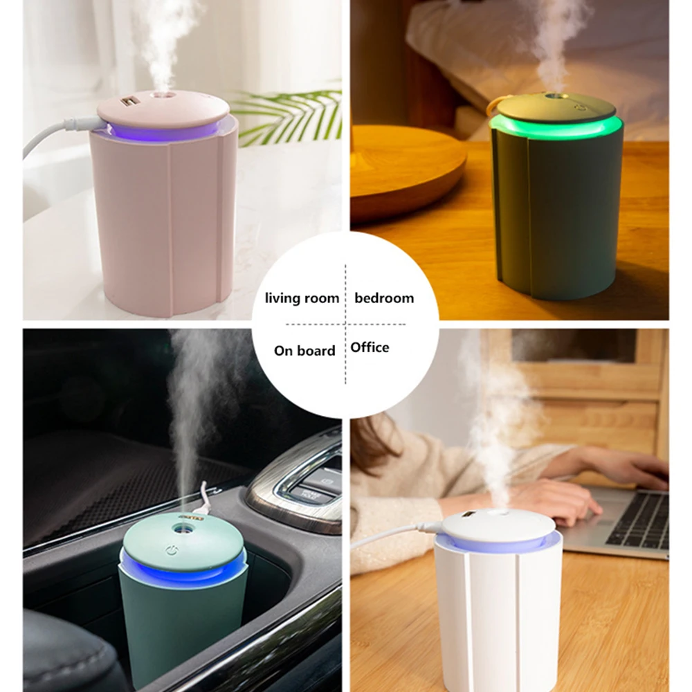 Мини увлажнитель воздуха для дома USB бутылка Арома диффузор LED подсветка офиса