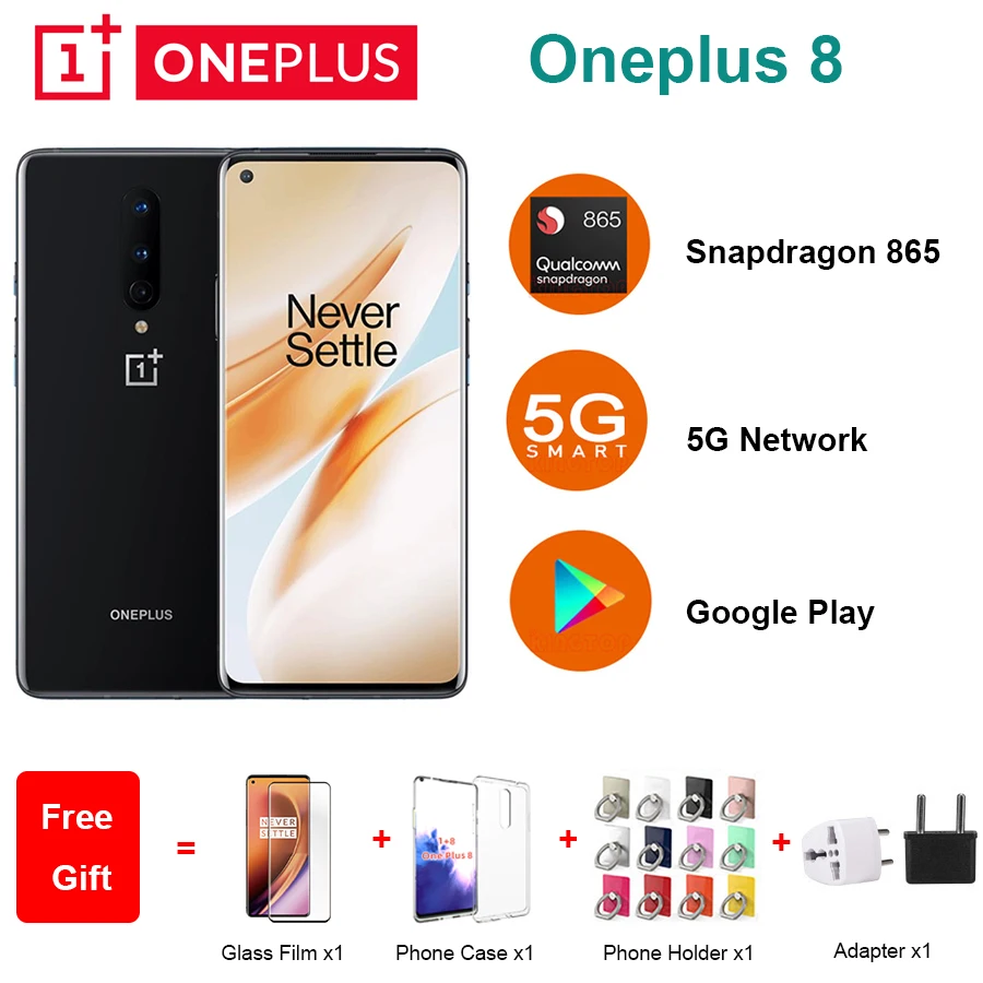 Новый Oneplus 8 6 55 &quot8/12 Гб Оперативная память 128/256 ГБ Встроенная 5G мобильный телефон