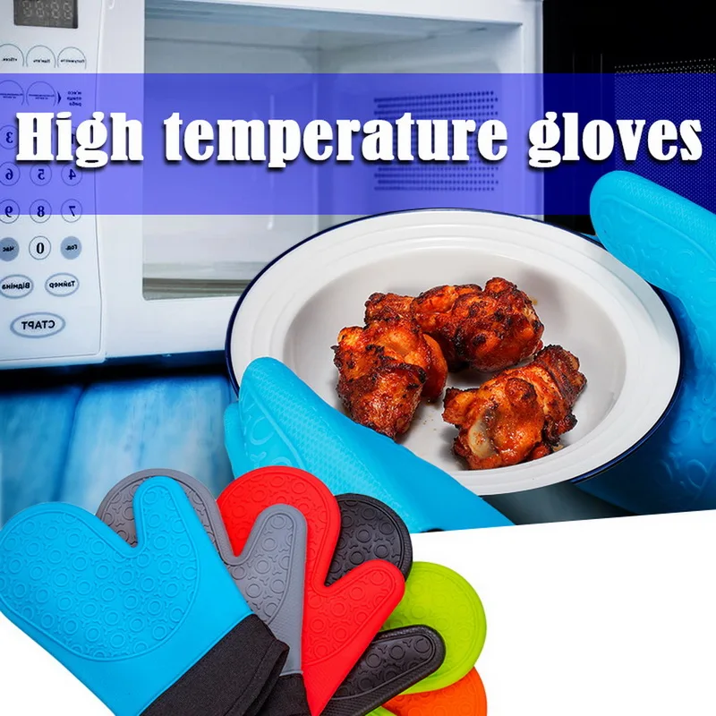 Кухонные принадлежности для выпечки силиконовые рукавицы духовки термостойкие