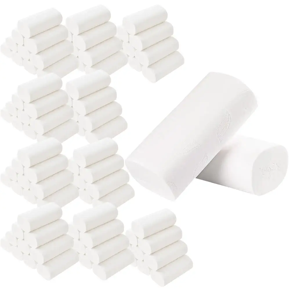 Рулонная упаковка из 10 шт. туалетной бумаги белые рулонные салфетки бумага