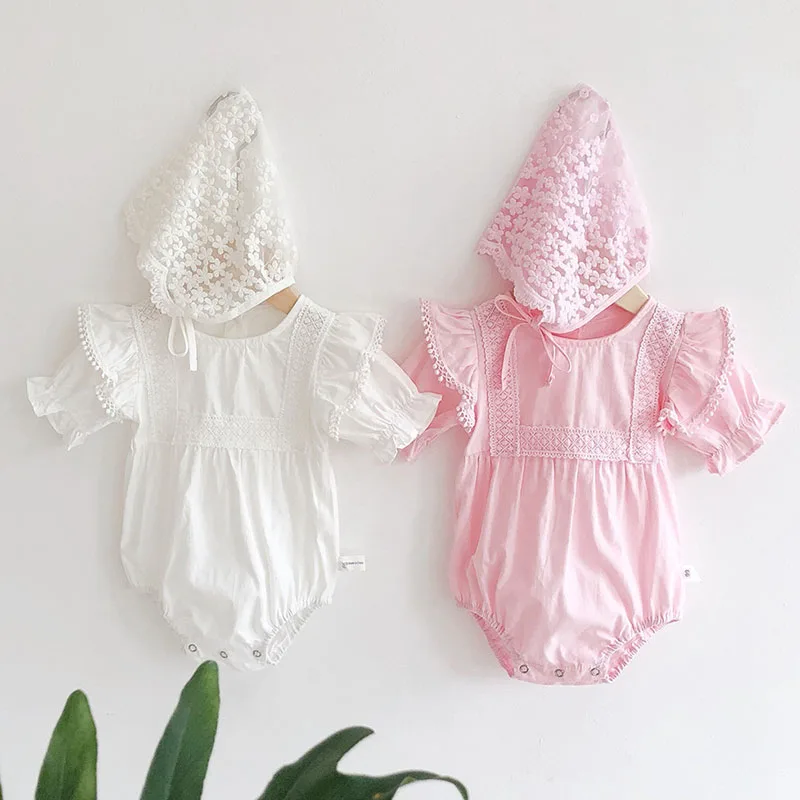 

Summer Newborn Baby Girl Bodysuits Toddler Baby Girl Cotton Jumpsuit One piece Outfit Baby Girl Clothes
