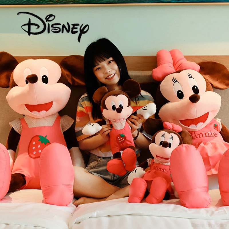

New Design Disney Mickey Mouse& Minnie Plush Toys Disney Cute Soft Stuffed Dolls Animal Pillow For Kid Christmas Gifts Home Deco