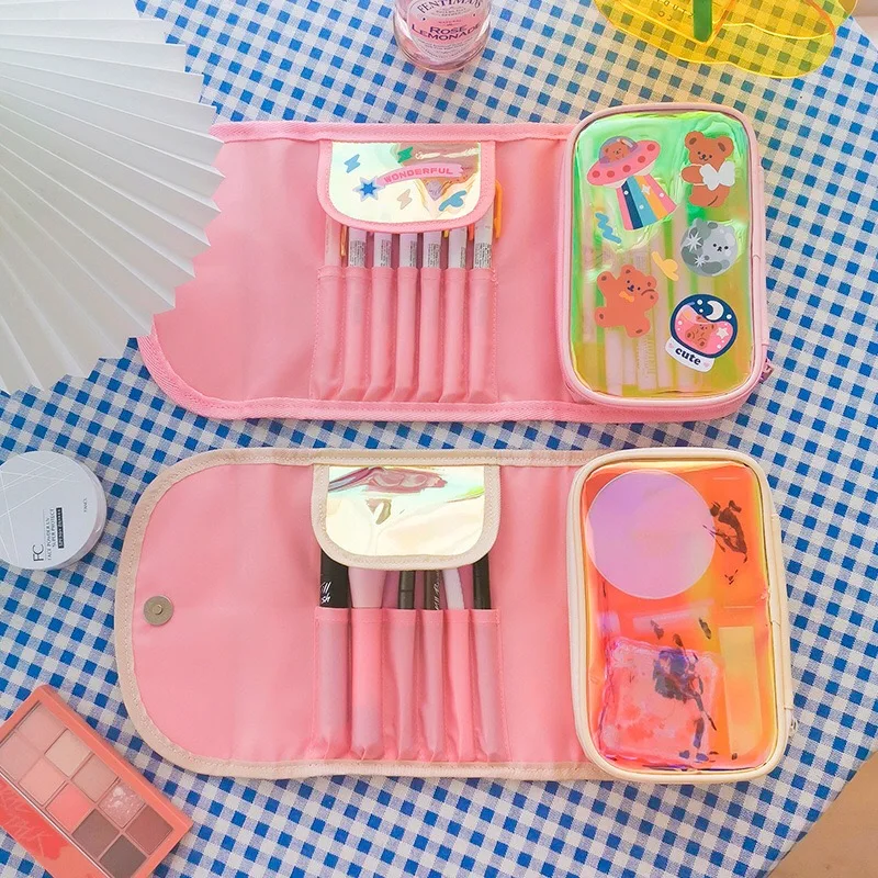 Чехол карандаш Bentoy Milkjoy для школьниц милый медвежонок в японском и корейском