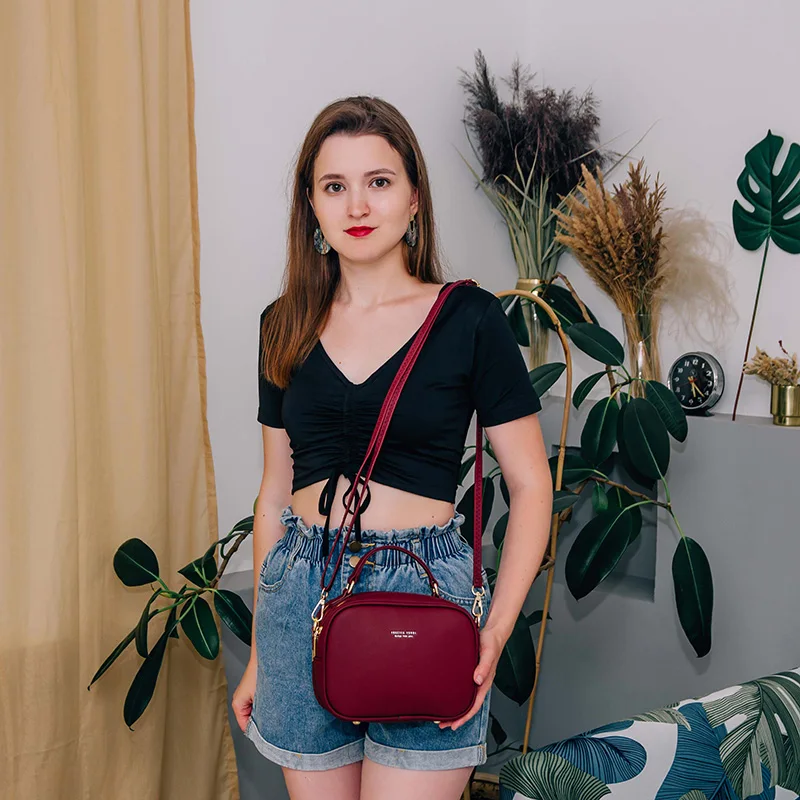 brand designer handbag for women soft pu leather women shoulder messenger crossbody bags female bolsa ladies sac hand bags hot free global shipping