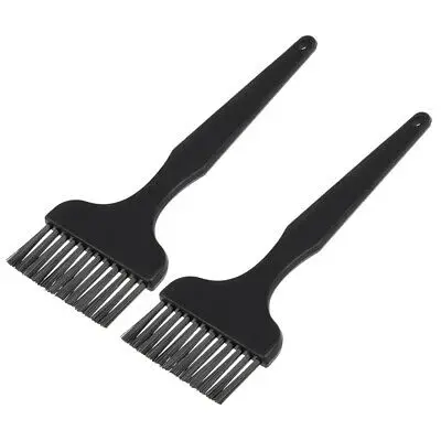 

2 шт пластиковая ручка Антистатическая проводящая щетка 12 отверстий черная