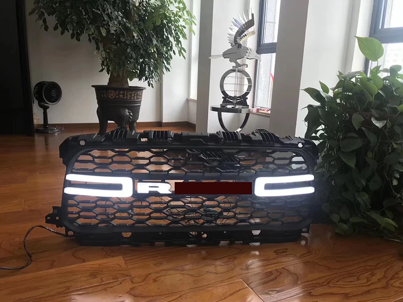Автомобильная Передняя светодиодная решетка для Dodge Ram 2019 1500 2500 сетчатая в стиле