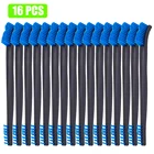 Тактический Пистолет Набор щеток для чистки, 16 шт.компл., военный, двусторонний, синий, комплект нейлоновых кистей, универсальный, охотничий, инструмент для очистки пистолета