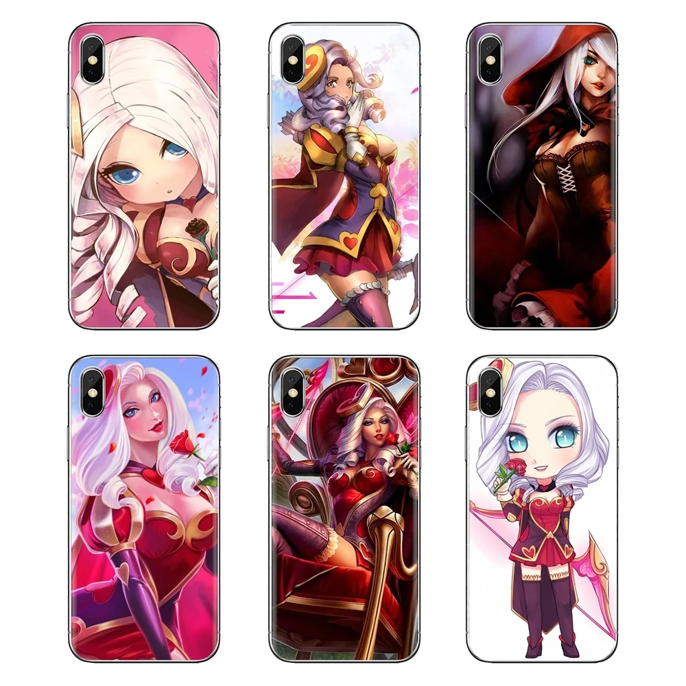 Корпус League of Legends Heartseeker Ashe для iPhone XS Max XR X 4 4s 5 5S 5C SE 6 6S 7 8 Plus samsung Galaxy J1 J3 J5 J7 A3 A5 |