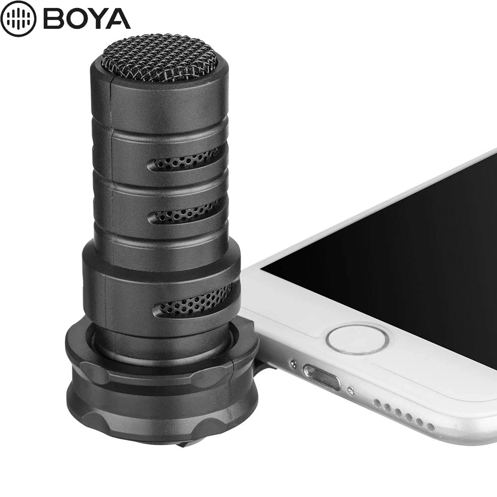BOYA BY-A7H TRRS кардиоидный мини-пистолет форма направленного микрофона для