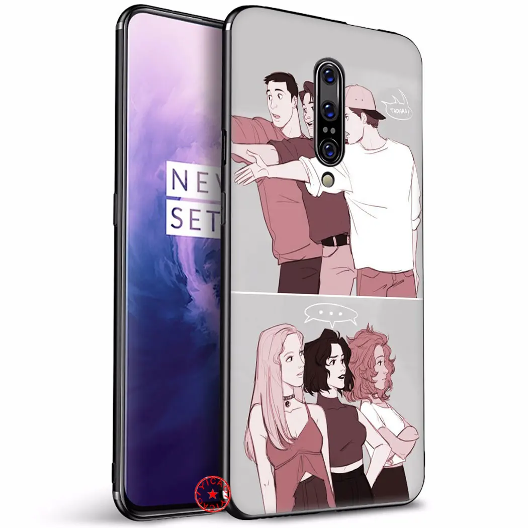 Друзей ТВ Показать Черный Мягкий силиконовый чехол для OnePlus 5/5 6 комплектов/партия