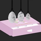 Массажер Yoni из натурального нефрита, кварцевый женский Кегель для укрепления мышц и вагинального влагалища