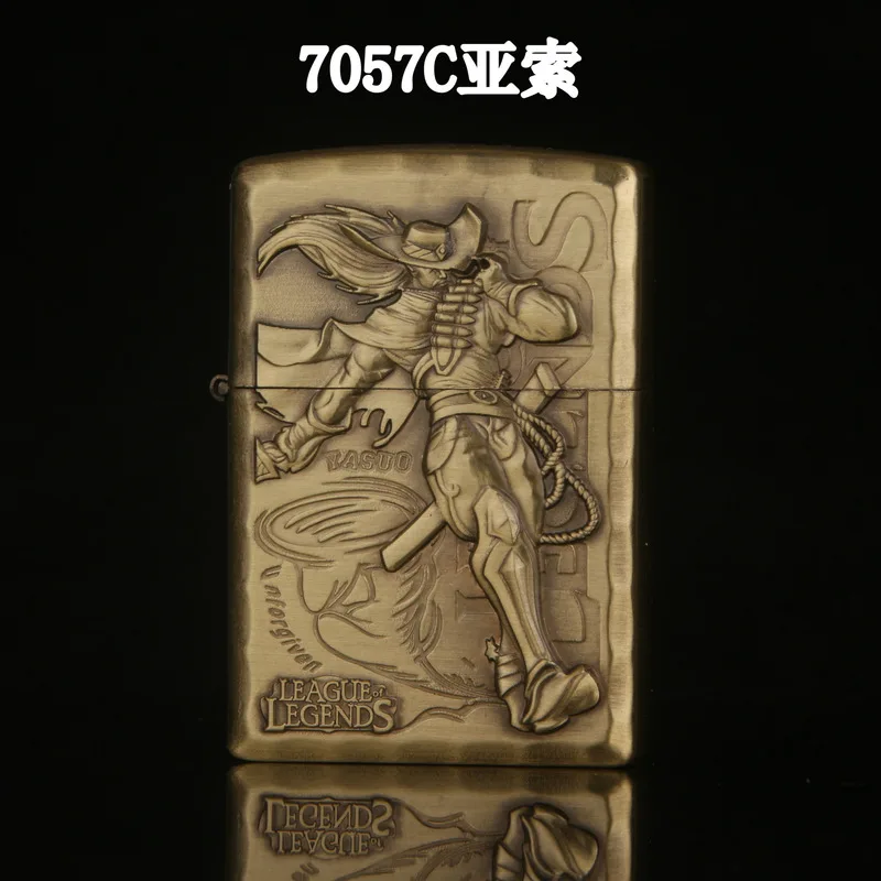 Случайный стиль прикуриватель Игра LOL многоразовые керосиновые масляные