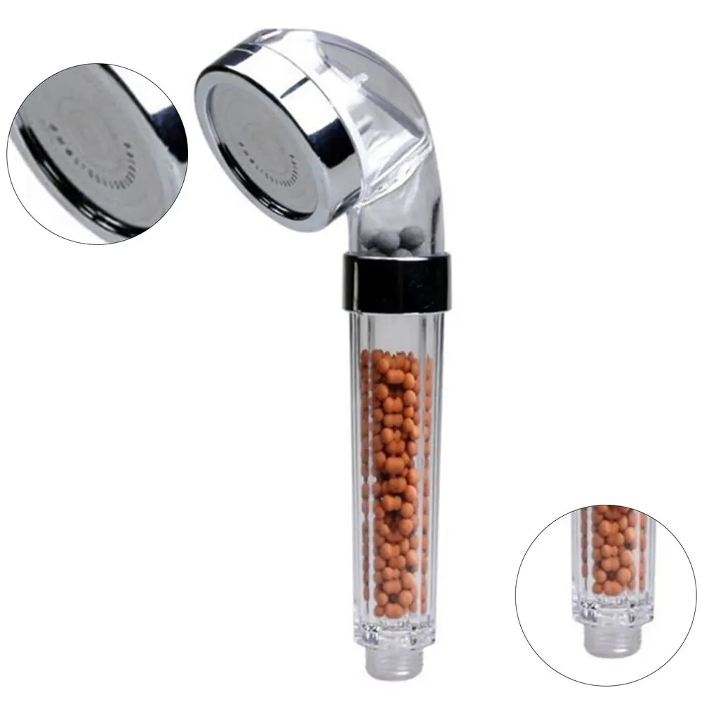 

Hot Shower Bath Filter High Pressure Water Saving Rainfall Shower Head With Negative Ion Activated Balls Water Therapy SPA