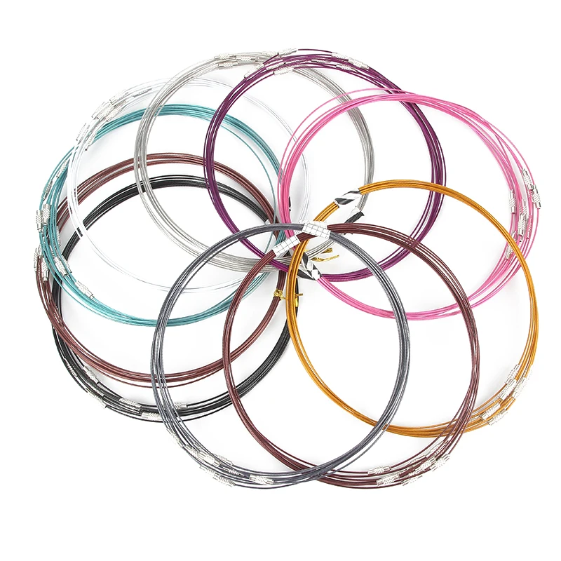 10 шт. Ювелирная фурнитура 1 мм Красочные переходные кольца из нержавеющей стали и