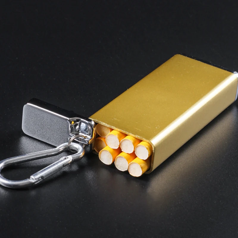 

Fashion Mini Portable Cigarette Case /Ashtrays/Tobacco Box Multi-purpose Men's pocket Gadget