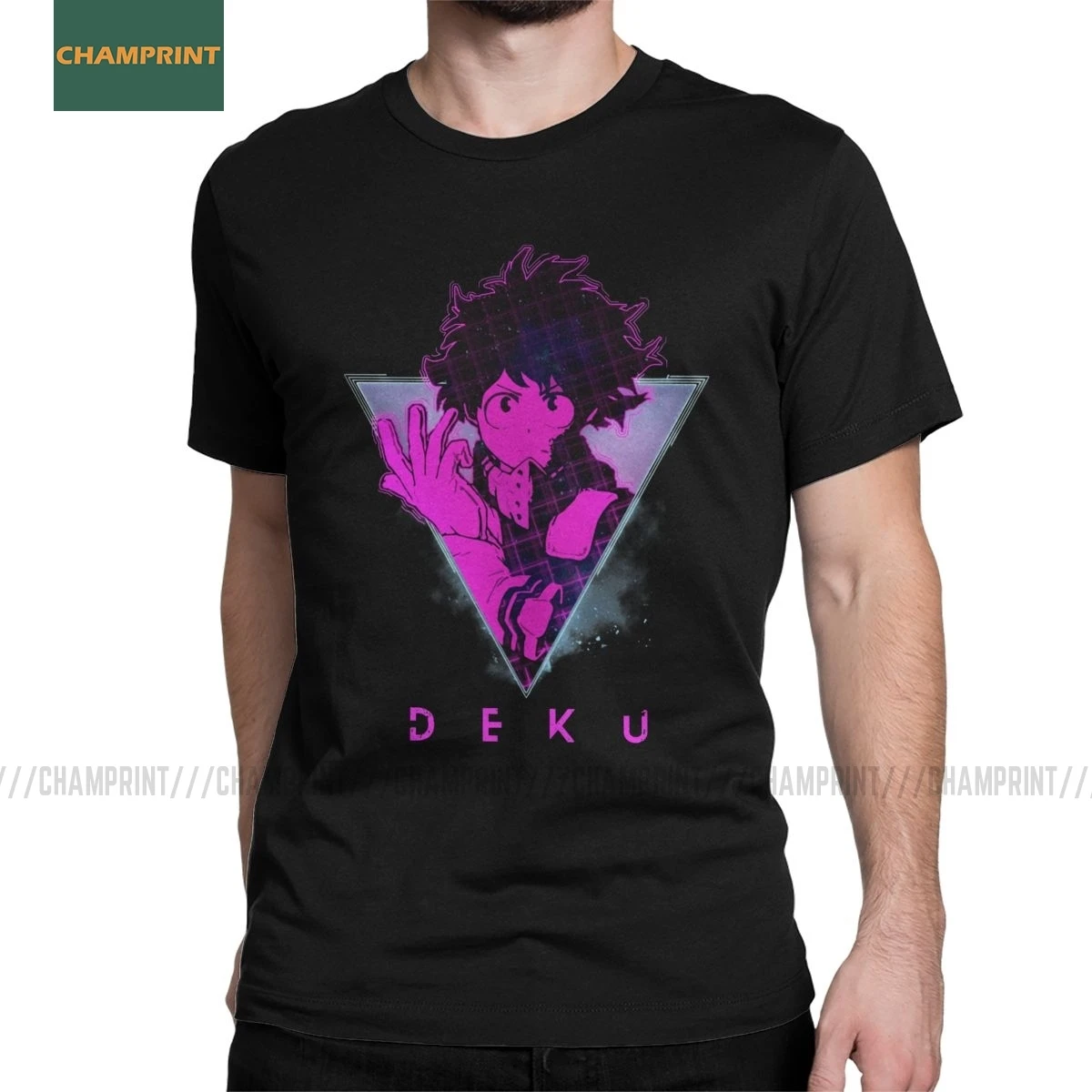 Мужские футболки Deku в стиле ретро 80 s My Hero Academy izku Midoriya манга бакуго аниме