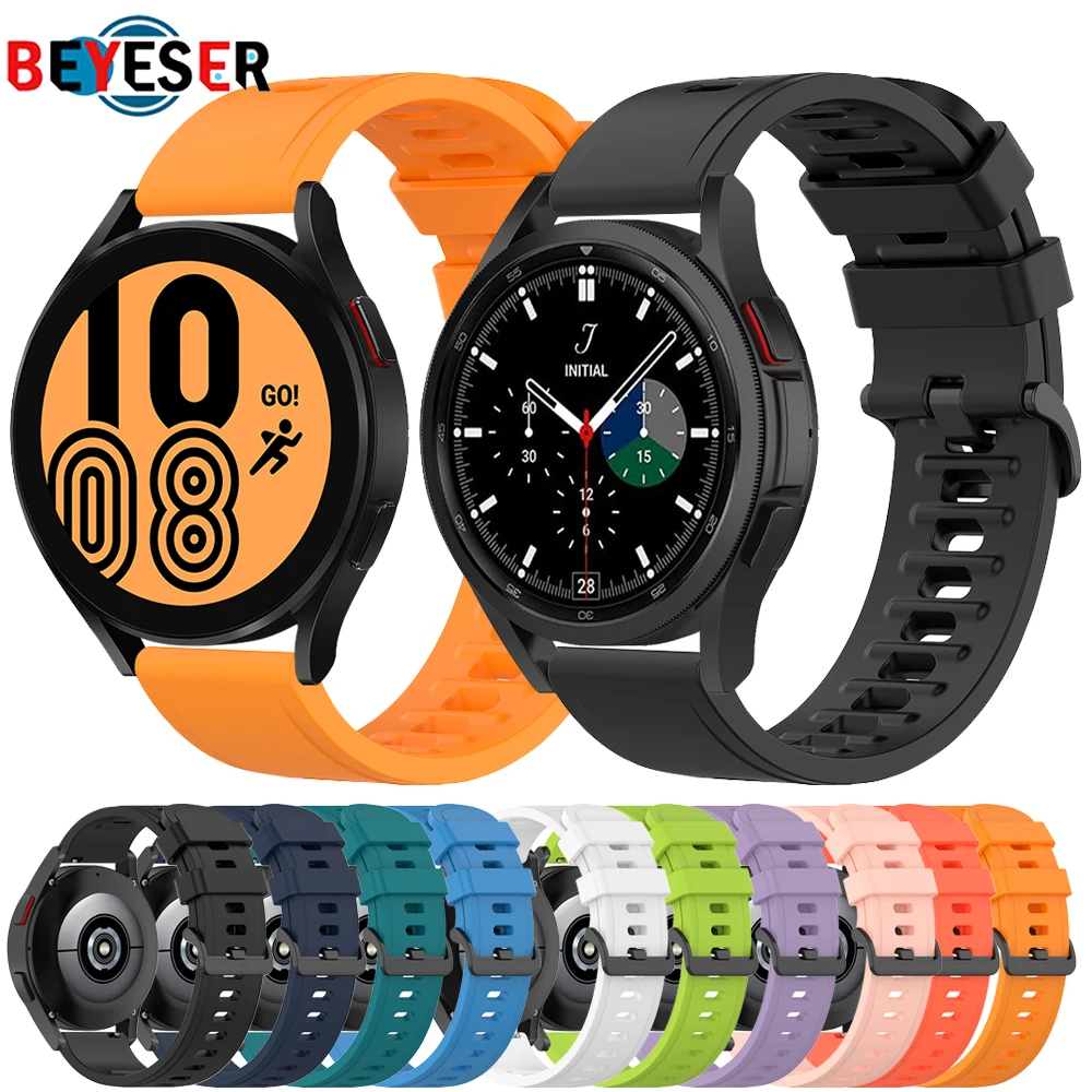 

Ремешок для часов Samsung Galaxy Watch 4 40 44 мм, спортивный браслет для наручных часов Galaxy Watch 4 Classic 42 мм 46 мм